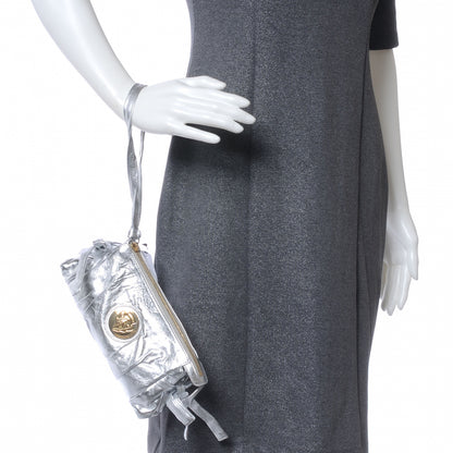 Gucci Leather Hysteria Clutch Silver 2 of 8