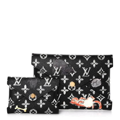 Louis Vuitton Catogram Kirigami Pochette Set Black 1 of 12