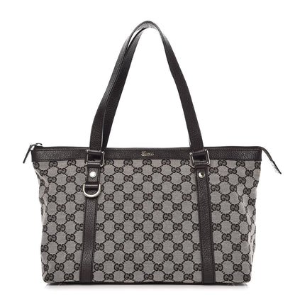 Gucci Monogram Abbey Medium Tote Dark Brown 1 of 9