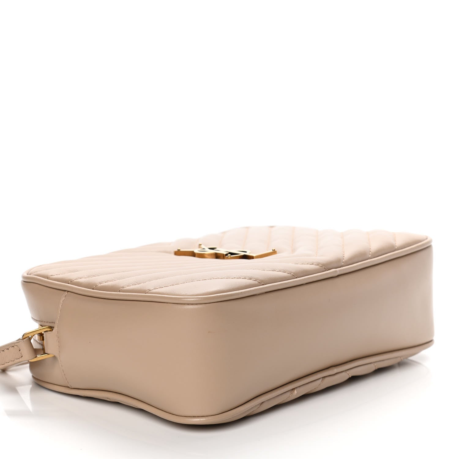 Saint Laurent Calfskin Matelasse Monogram Lou Camera Bag Nude Powder 3 of 10