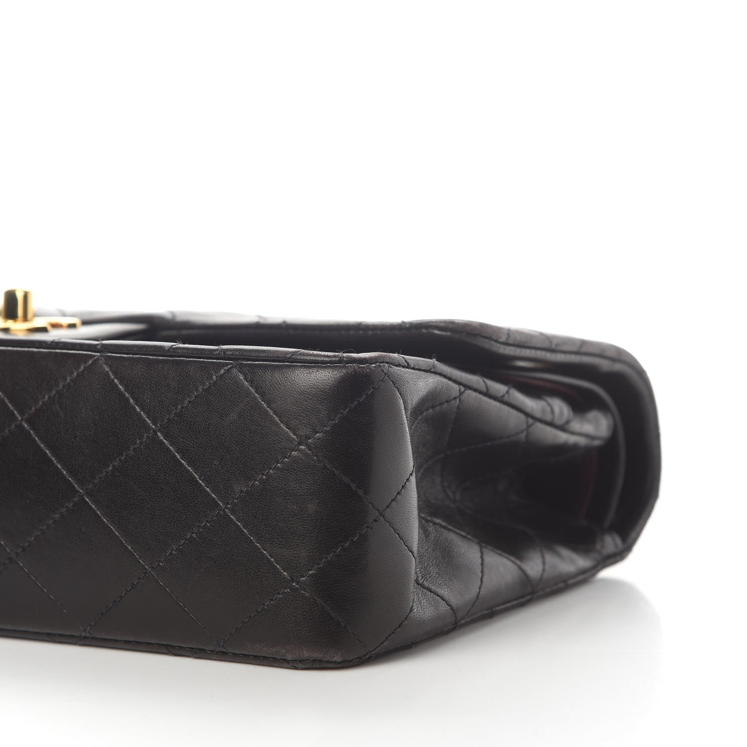 Chanel Lambskin Quilted Medium Double Flap Black 9 of 12