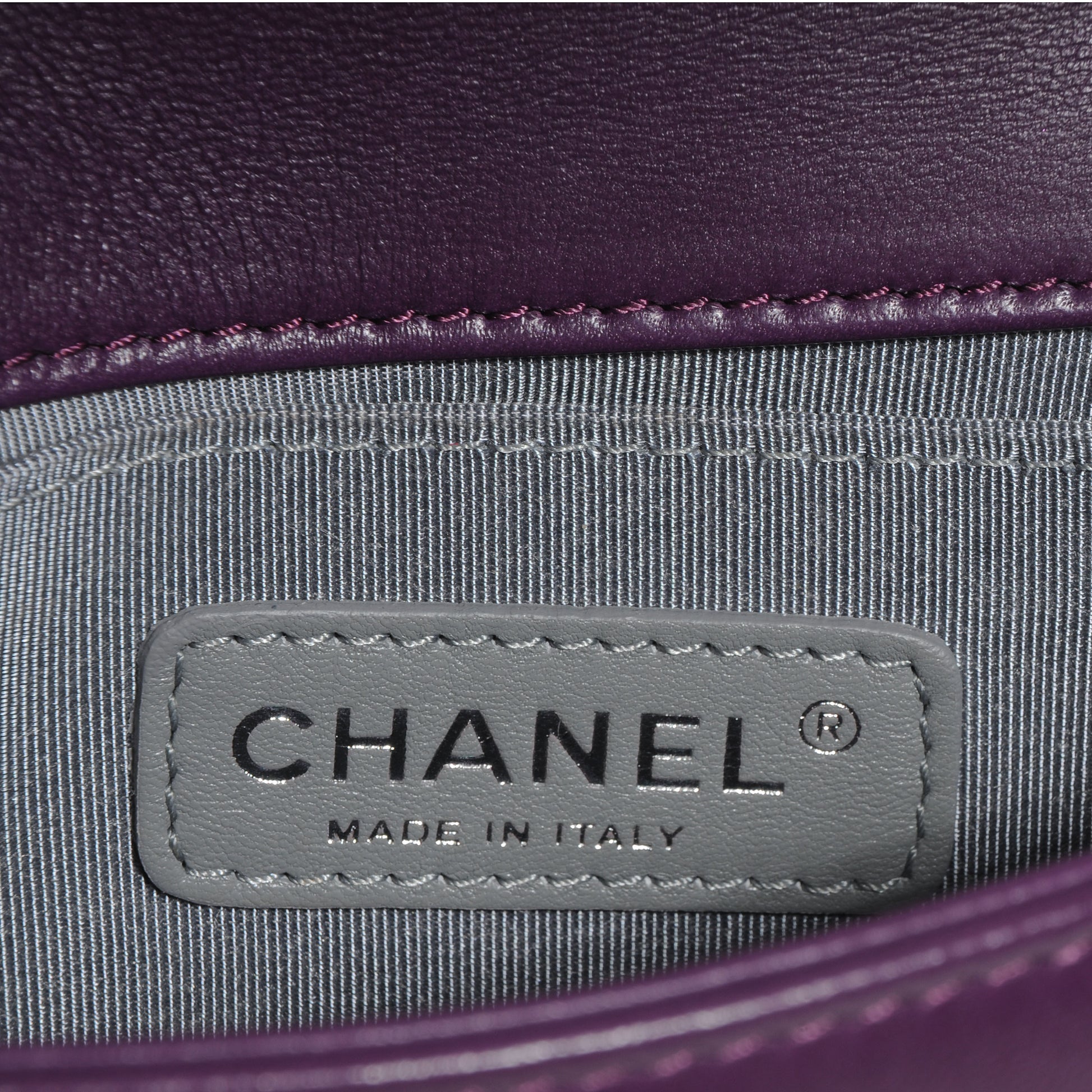 Chanel Velvet Quilted Small Boy Flap Purple 6 of 7