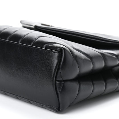 Saint Laurent Calfskin Y Quilted Monogram Small Loulou Chain Satchel Black 10 of 10