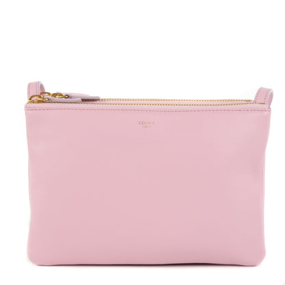 Celine Lambskin Small Trio Crossbody Bag Pink 1 of 9