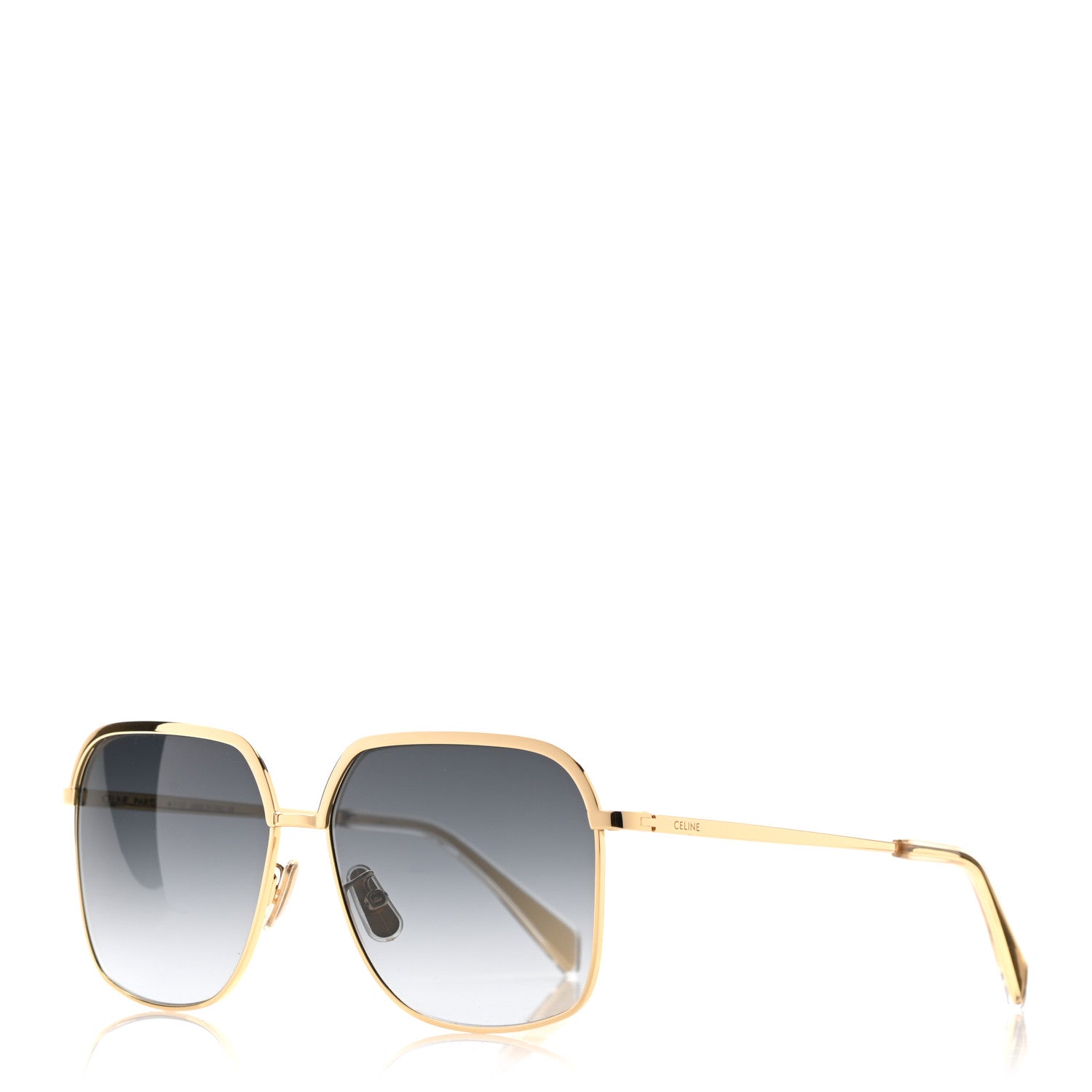 Celine Square Sunglasses Shiny Endura Gold Gradient Smoke 1 of 8