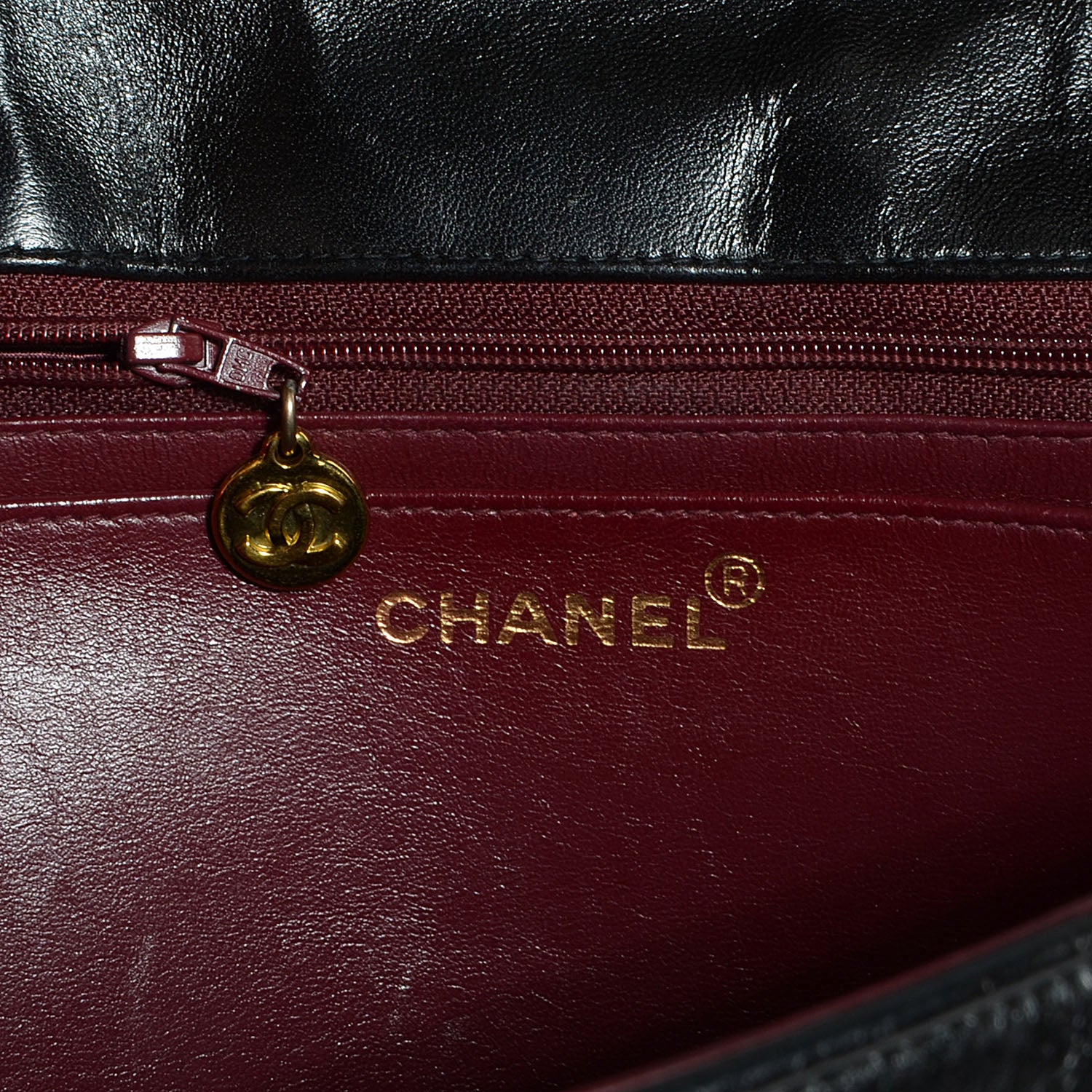 Chanel Lambskin Vertical Quilt Jumbo Flap Black 6 of 8