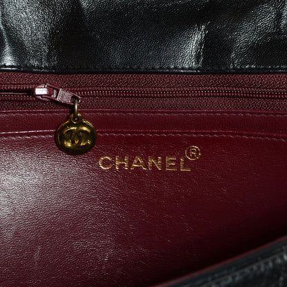 Chanel Lambskin Vertical Quilt Jumbo Flap Black 6 of 8