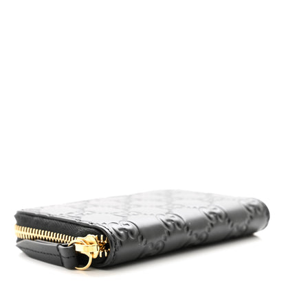 Gucci Guccissima Zip Around Card Case Black 3 of 6