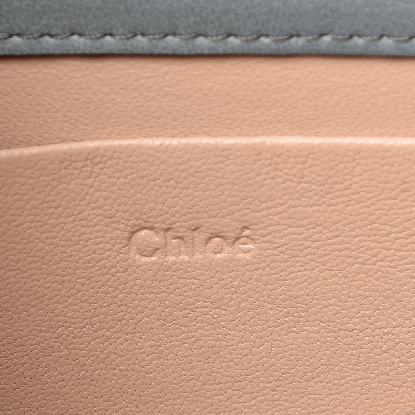 Calfskin Small Nile Bracelet Minaudiere Bag Cloudy Blue