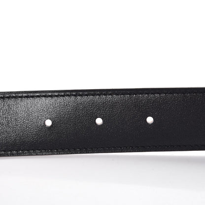 Hermes Box Togo 32mm Guilloche H Belt 85 Black Orange 5 of 8