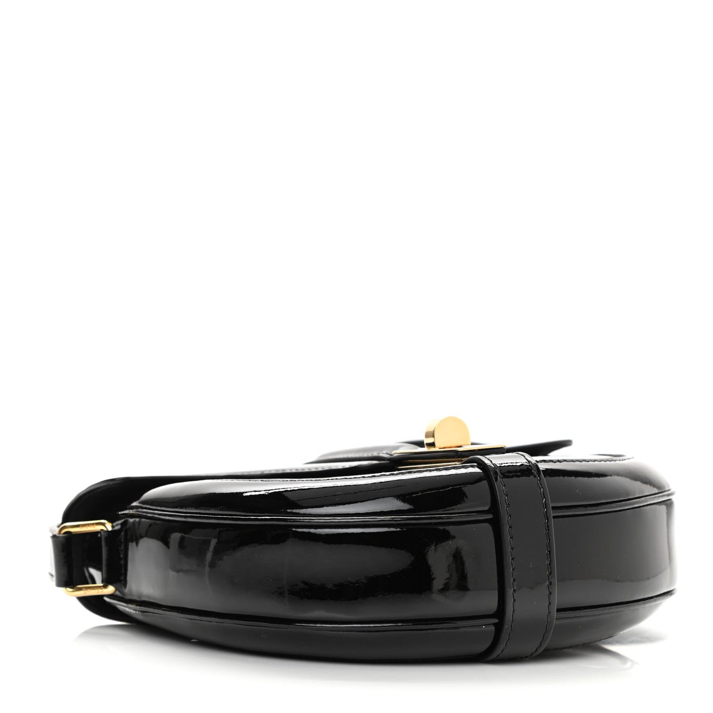 Patent Calfskin Besace Small 16 Black