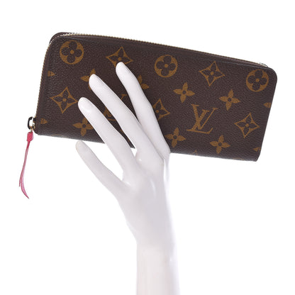 Louis Vuitton Monogram Clemence Wallet Hot Pink 2 of 8