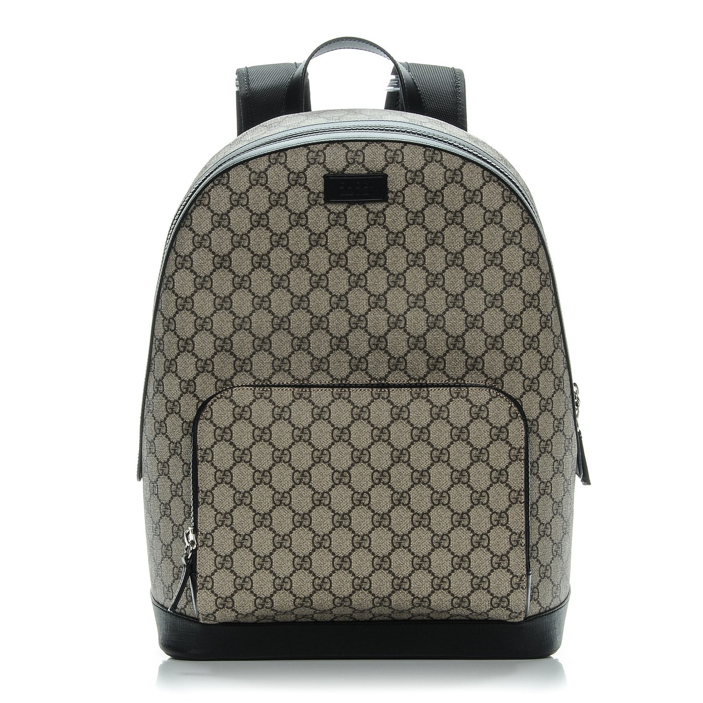 GG Supreme Monogram Medium Backpack Black