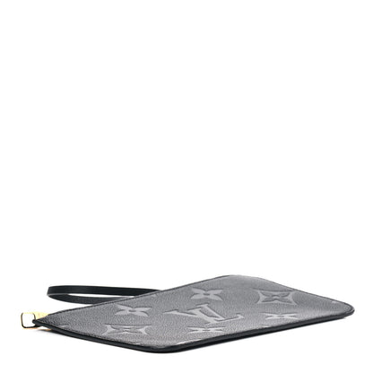 Louis Vuitton Empreinte Monogram Giant Neverfull MM Pochette Black 3 of 4