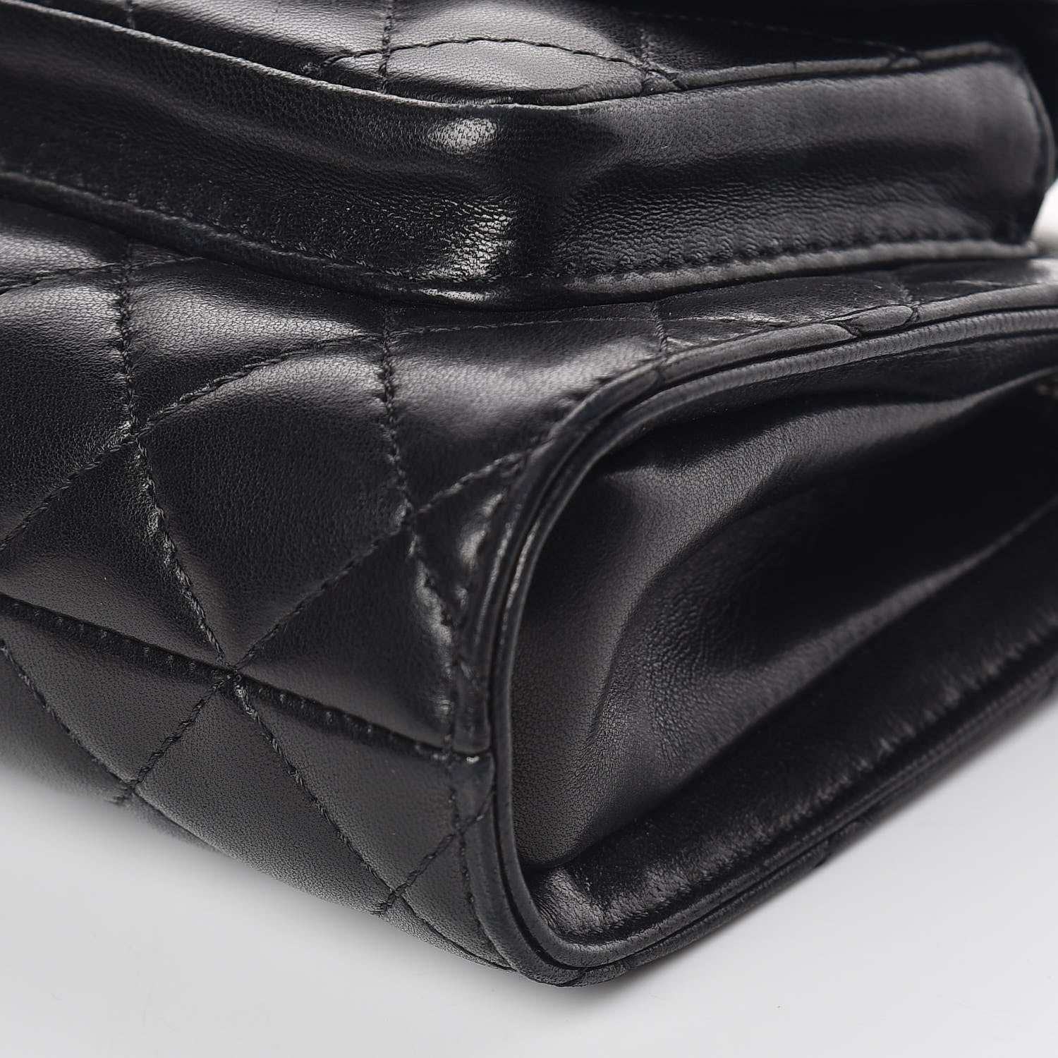Chanel Lambskin Mineral Nights Pochette Wristlet Black 9 of 9
