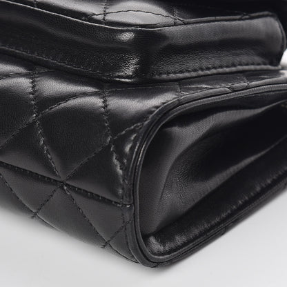 Chanel Lambskin Mineral Nights Pochette Wristlet Black 9 of 9