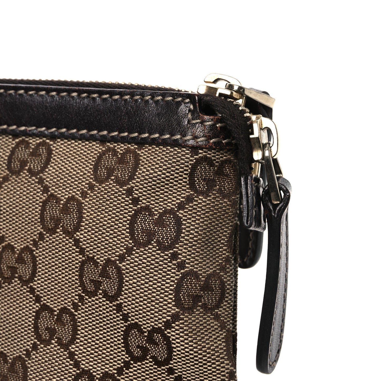 Monogram Sherry Line Horsebit Tote Dark Brown