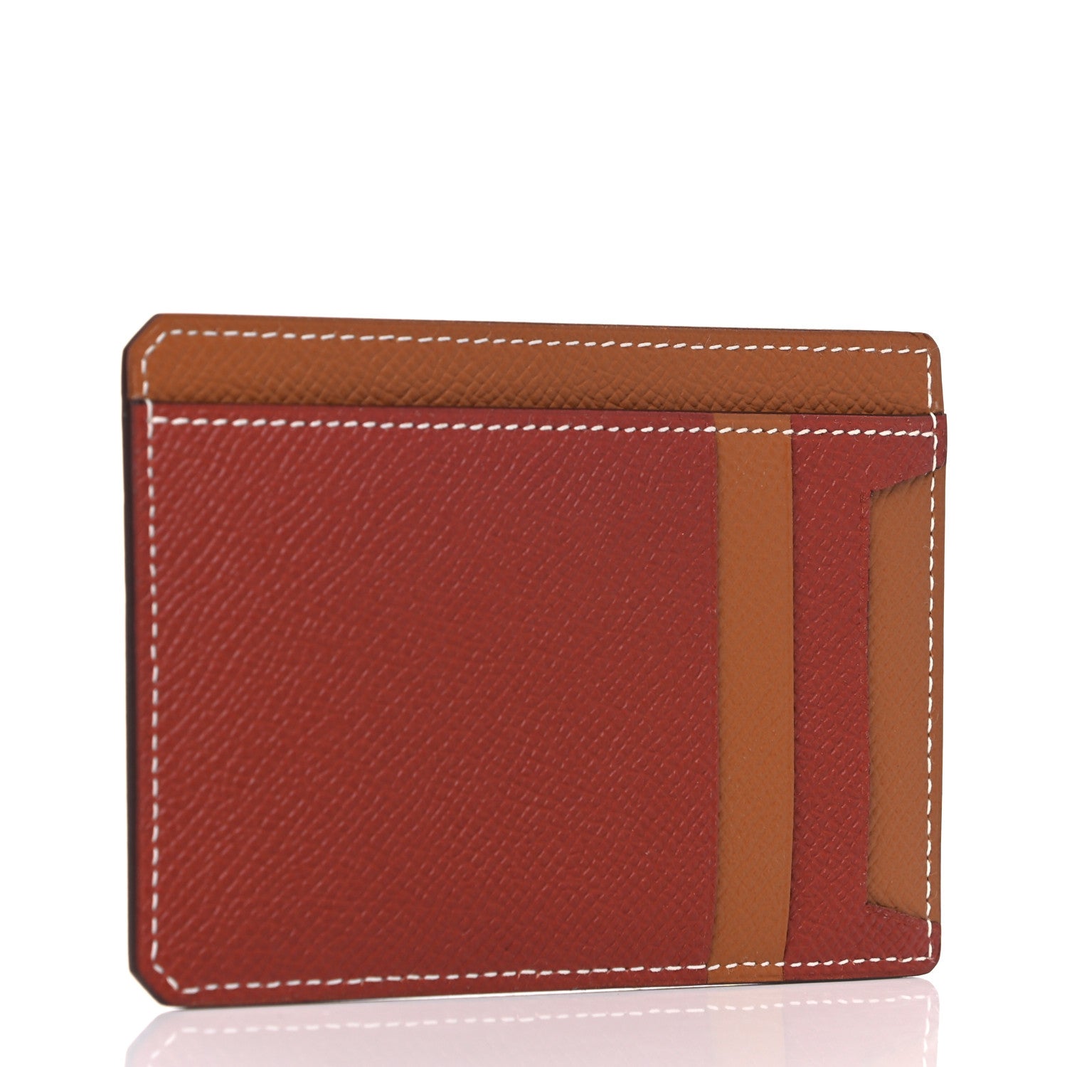 Hermes Epsom City 8CC Card Holder Gold Sienne 3 of 5