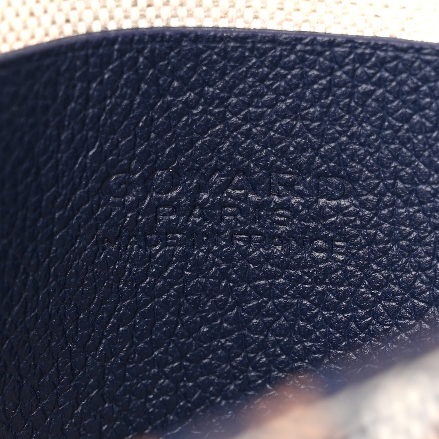Goyardine Plumet Wallet Clutch Navy