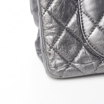 Chanel Metallic Aged Calfskin Quilted 2.55 Reissue 227 Flap Dark Silver 17 of 20