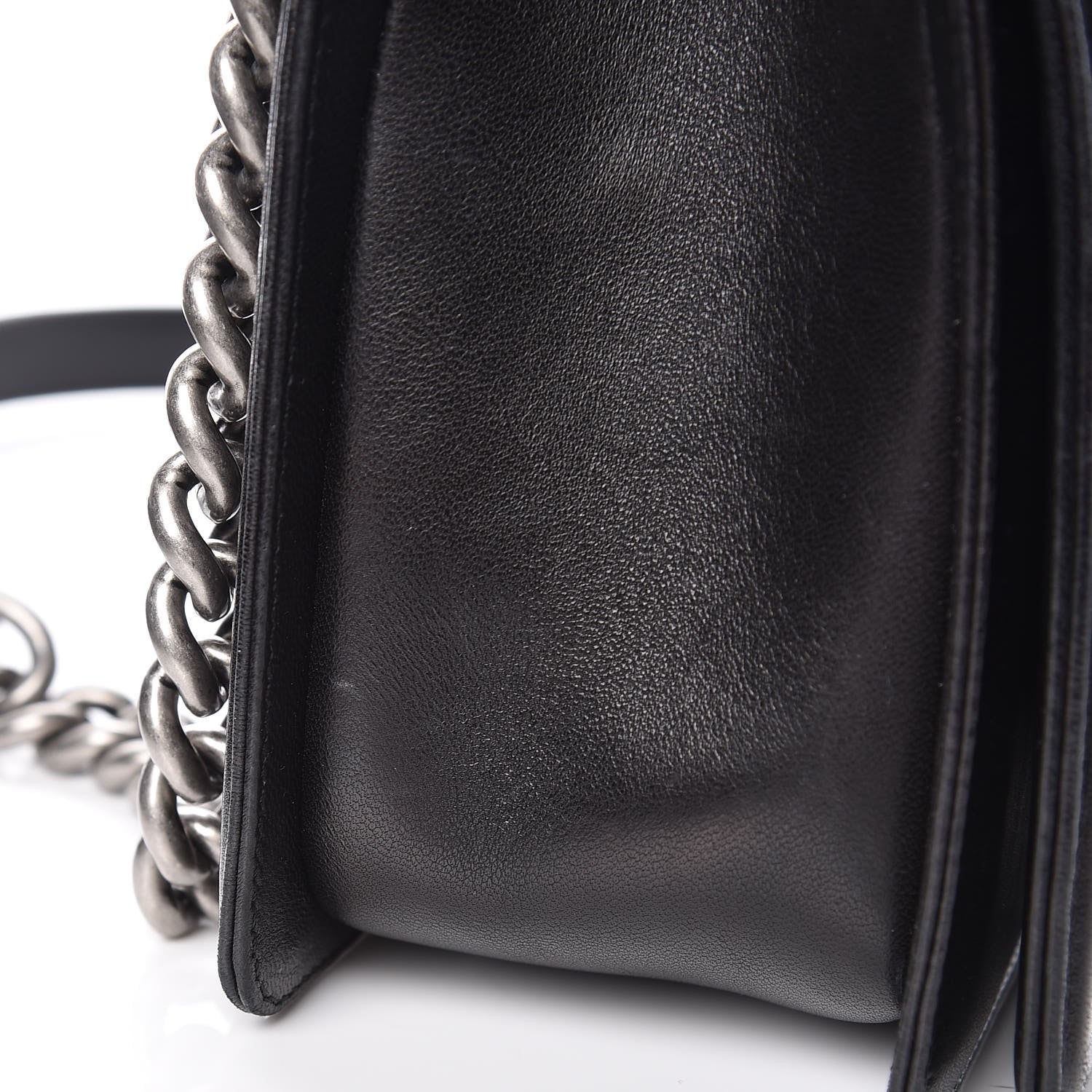 Chanel Lambskin Quilted Medium Boy Flap Black 10 of 12