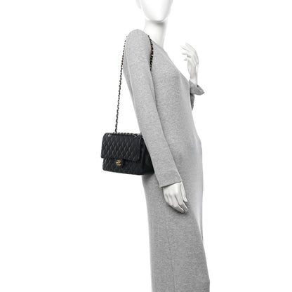 Chanel Lambskin Quilted Medium Double Flap Black 2 of 12