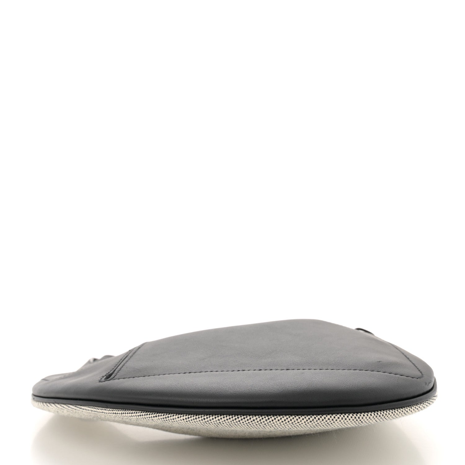 Hermes Swift H Plume Canvas Buddy Pocket Bag Black Ecru 4 of 11