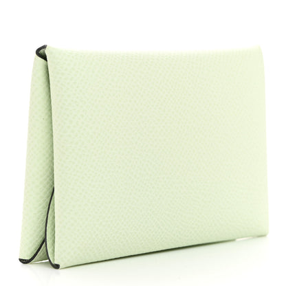 Hermes Epsom Calvi Duo Card Case Vert Fizz 3 of 8