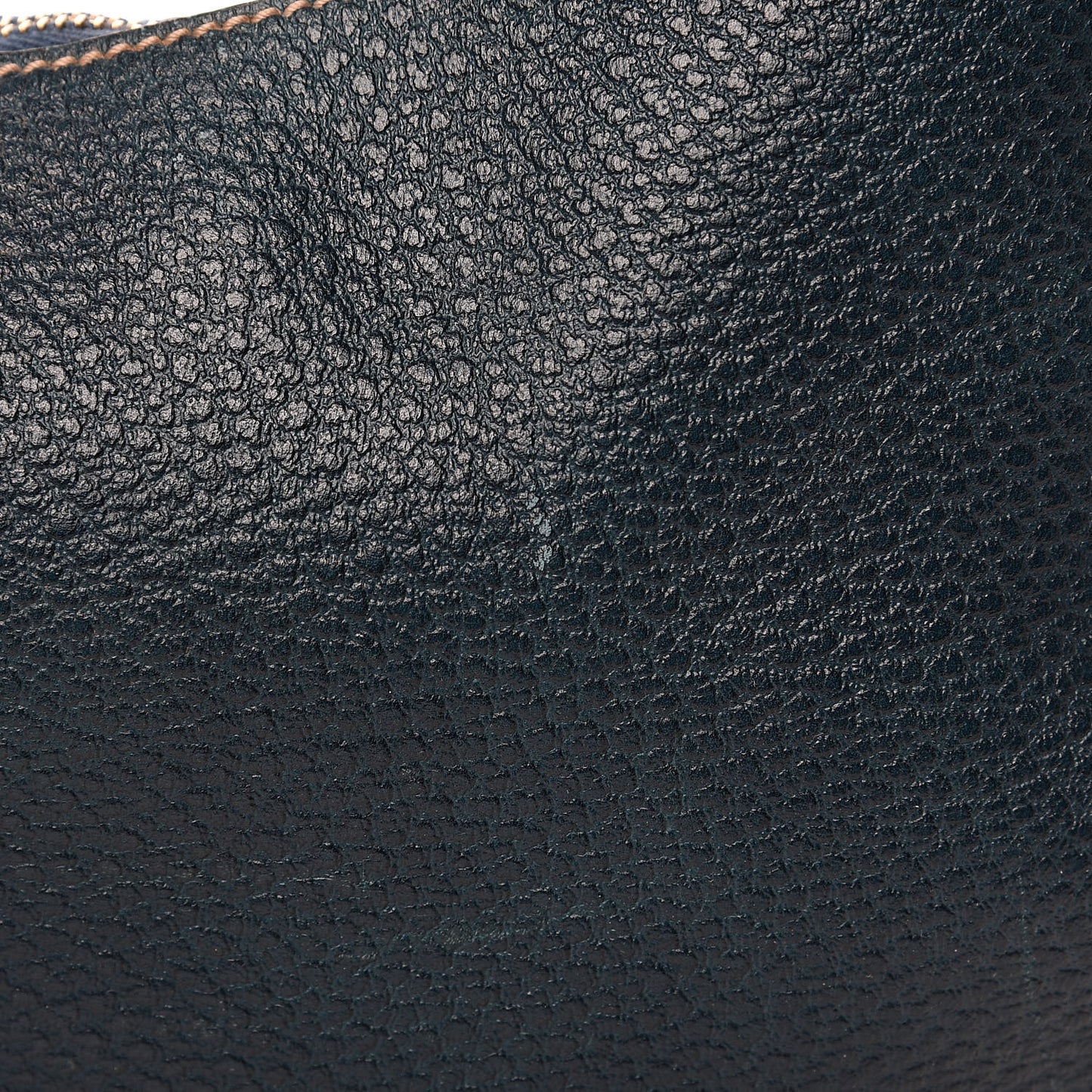 Calfskin Half Moon Bamboo Ring Hobo Blue