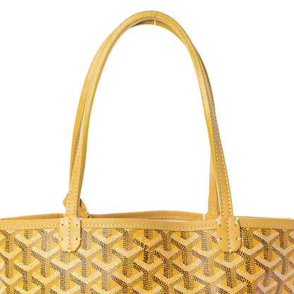 Goyard Goyardine Saint Louis Junior Jr PM Tote Yellow 10 of 10