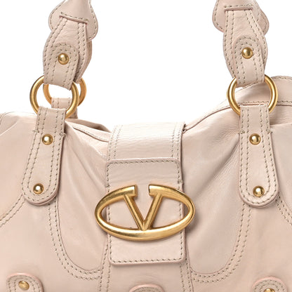 Valentino Garavani Lambskin VLogo Satchel Light Pink 7 of 12