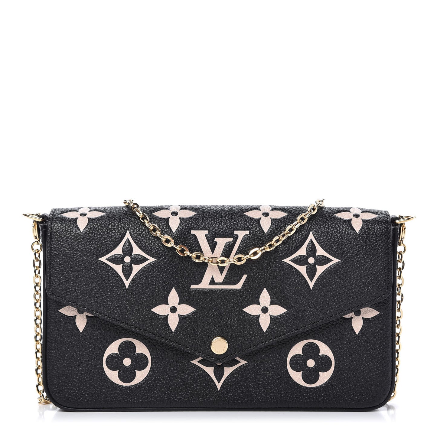 Empreinte Monogram Giant Felicie Pochette Black Beige