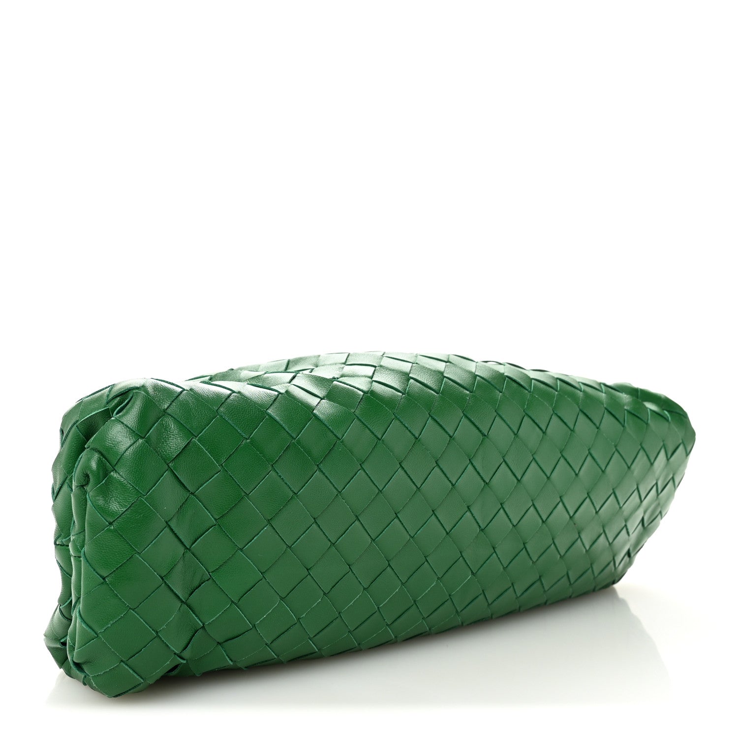 Bottega Veneta Nappa Maxi Intrecciato The Pouch Oversized Clutch Raintree 4 of 10