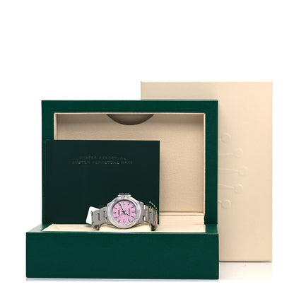 Rolex Stainless Steel 31mm Oyster Perpetual Watch Candy Pink 277200 5 of 5