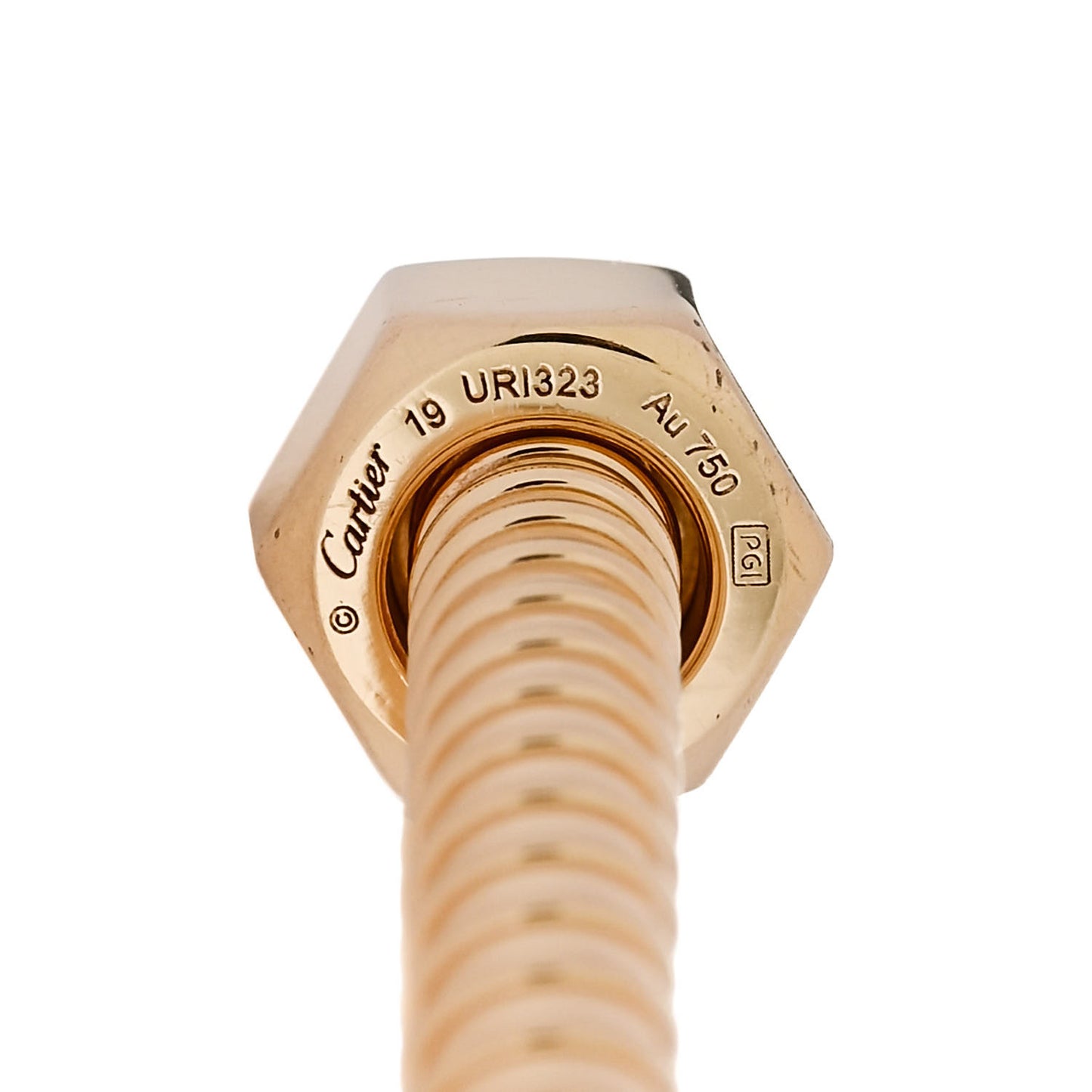 18K Yellow Gold Ecrou de Cartier Bracelet 19