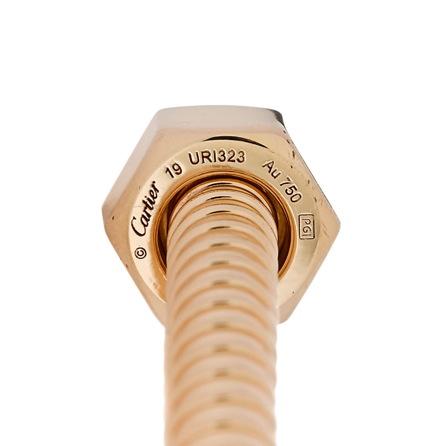 Cartier 18K Yellow Gold Ecrou de Cartier Bracelet 19 3 of 4