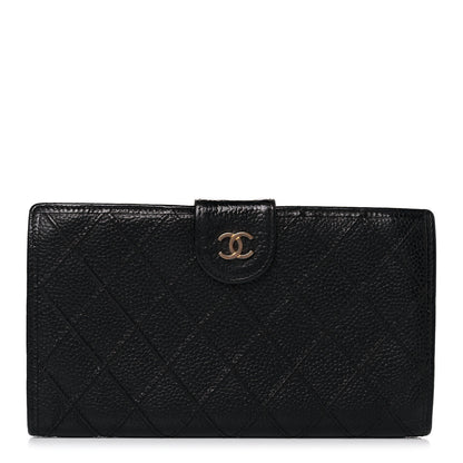 Chanel Caviar Stitched French Wallet Black 1 of 16