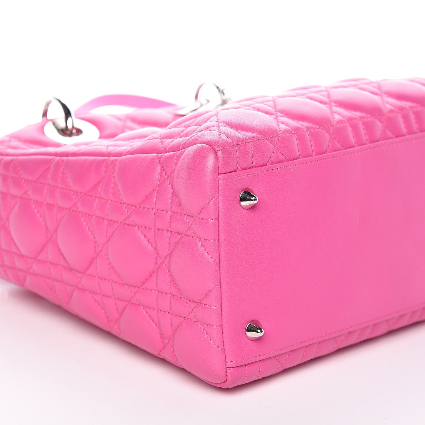 Lambskin Cannage Medium Lady Dior Pink