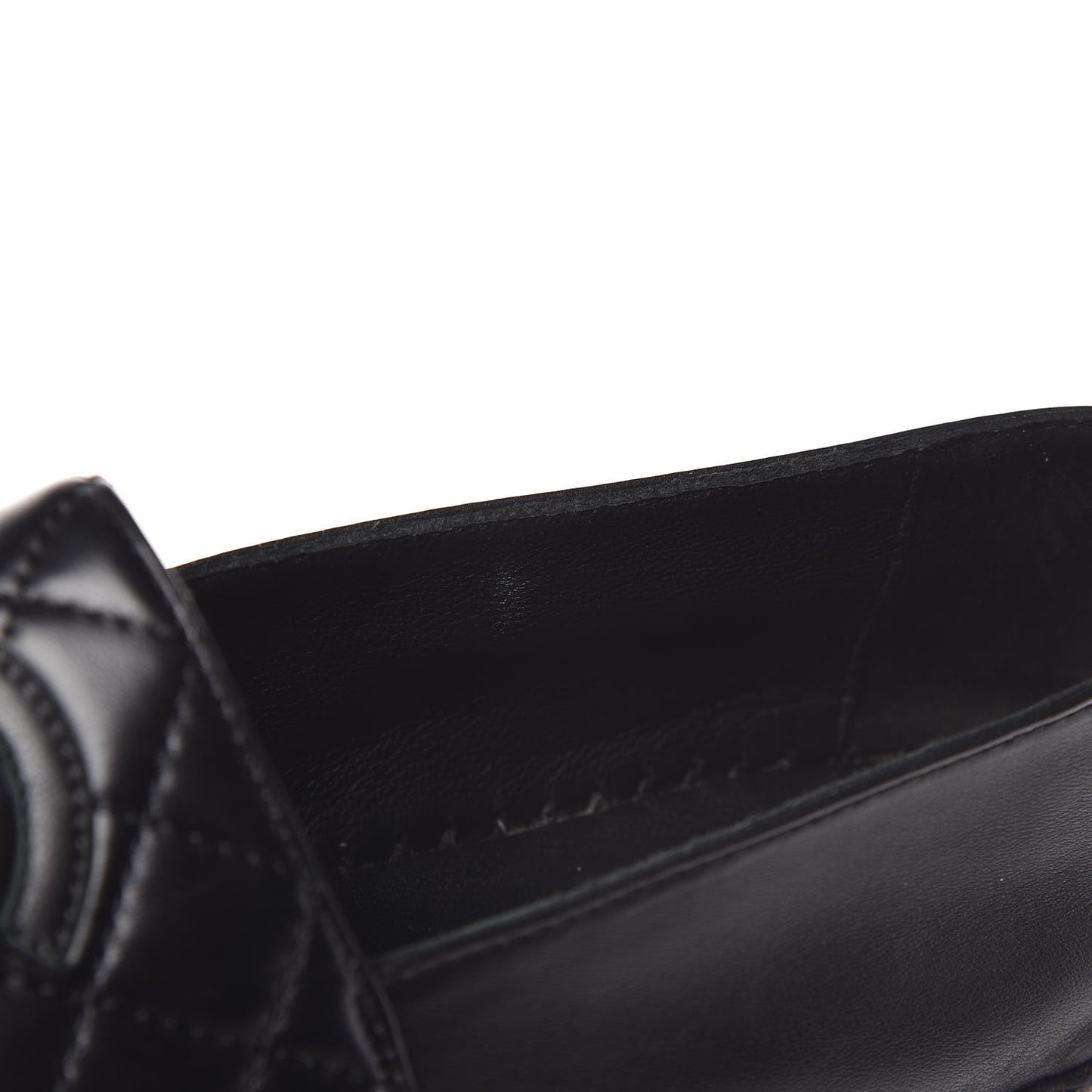 Lambskin Quilted CC Espadrilles 37 Black