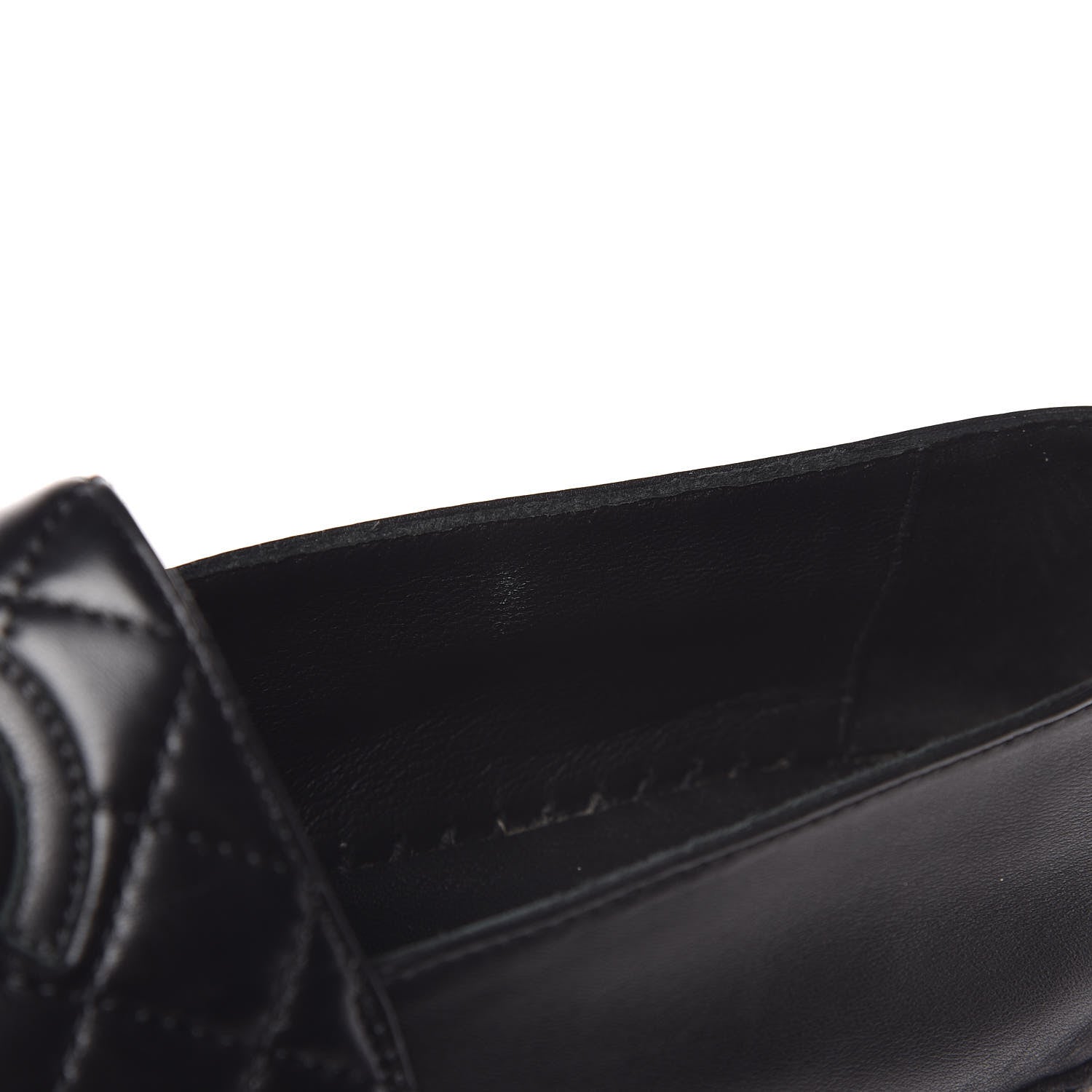 Chanel Lambskin Quilted CC Espadrilles 37 Black 10 of 13