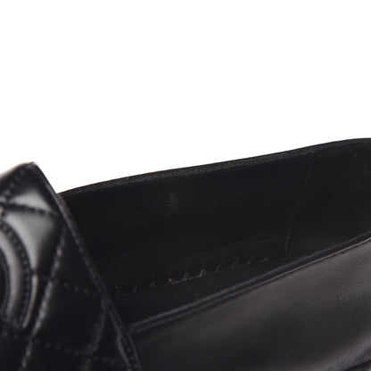 Chanel Lambskin Quilted CC Espadrilles 37 Black 10 of 13