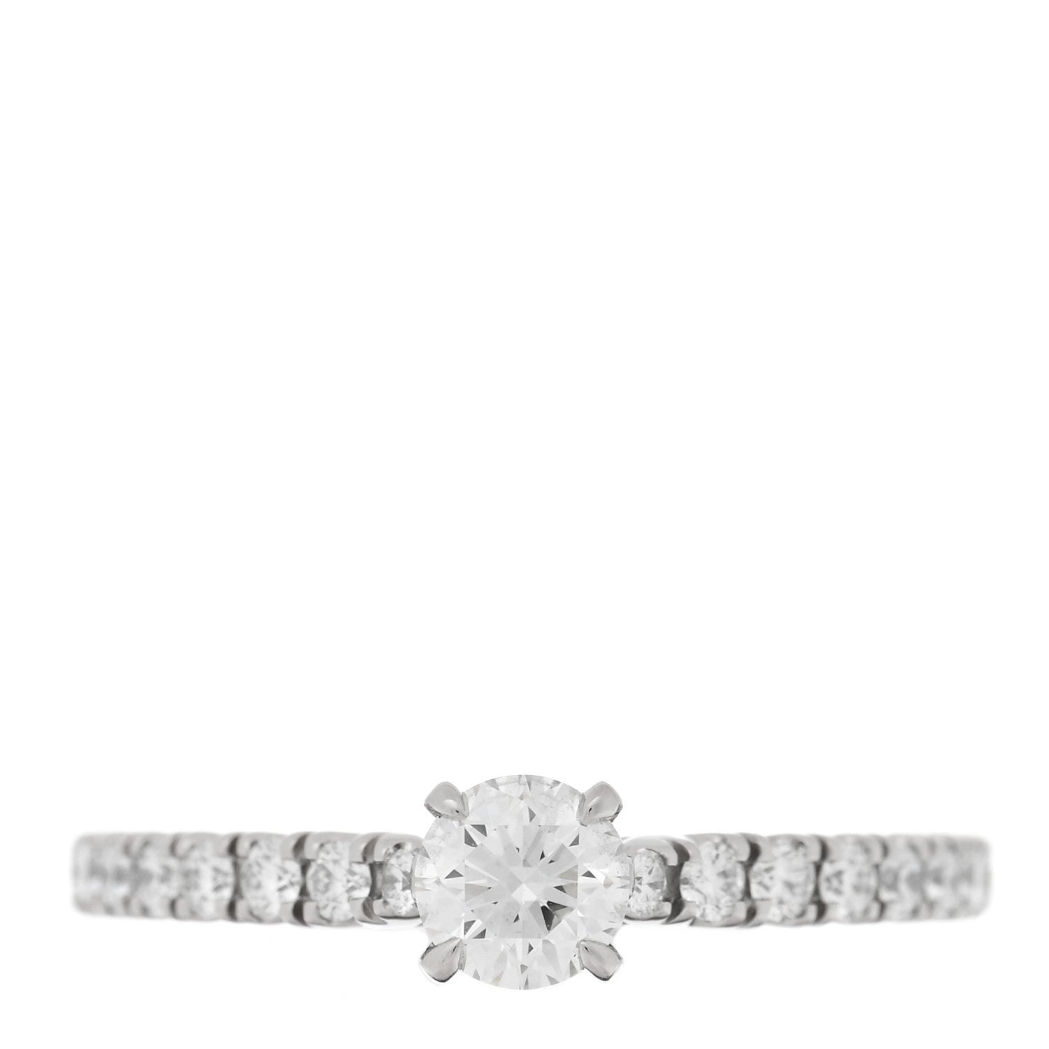 Cartier Platinum Diamond .31ct Etincelle De Cartier Solitaire Engagement Ring 51 5.75 1 of 5