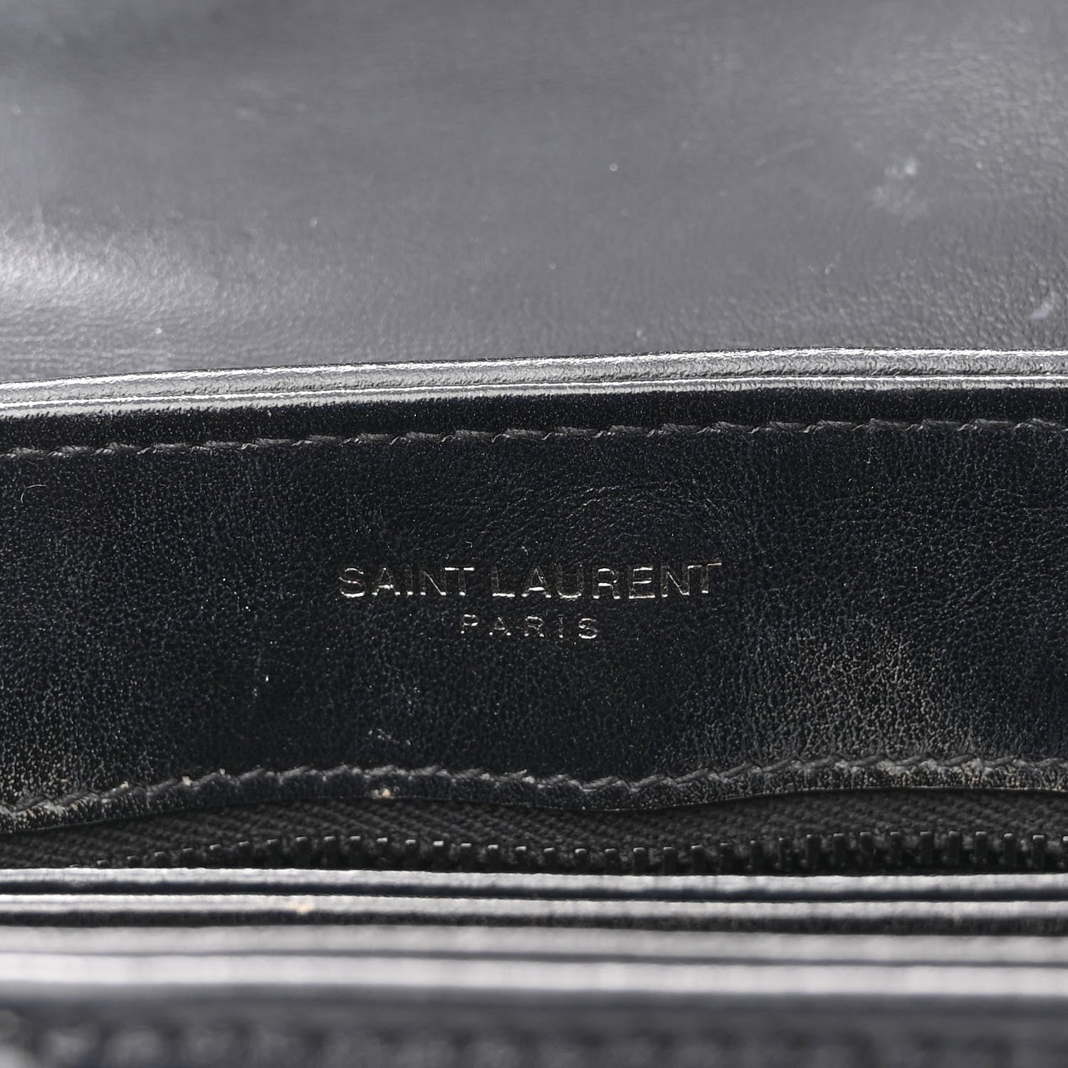 Saint Laurent Calfskin Y Quilted Monogram Monochrome Toy Loulou Crossbody Bag Black 6 of 10