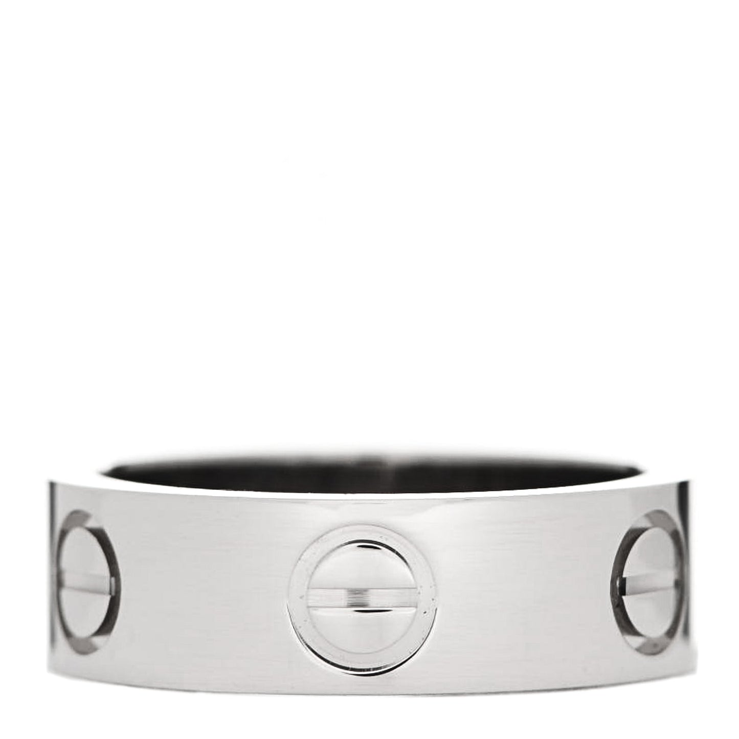 18K White Gold 5.5mm LOVE Ring 48 4.5