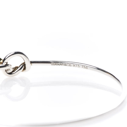 Tiffany Sterling Silver 18K Yellow Gold Knot Bracelet 4 of 5