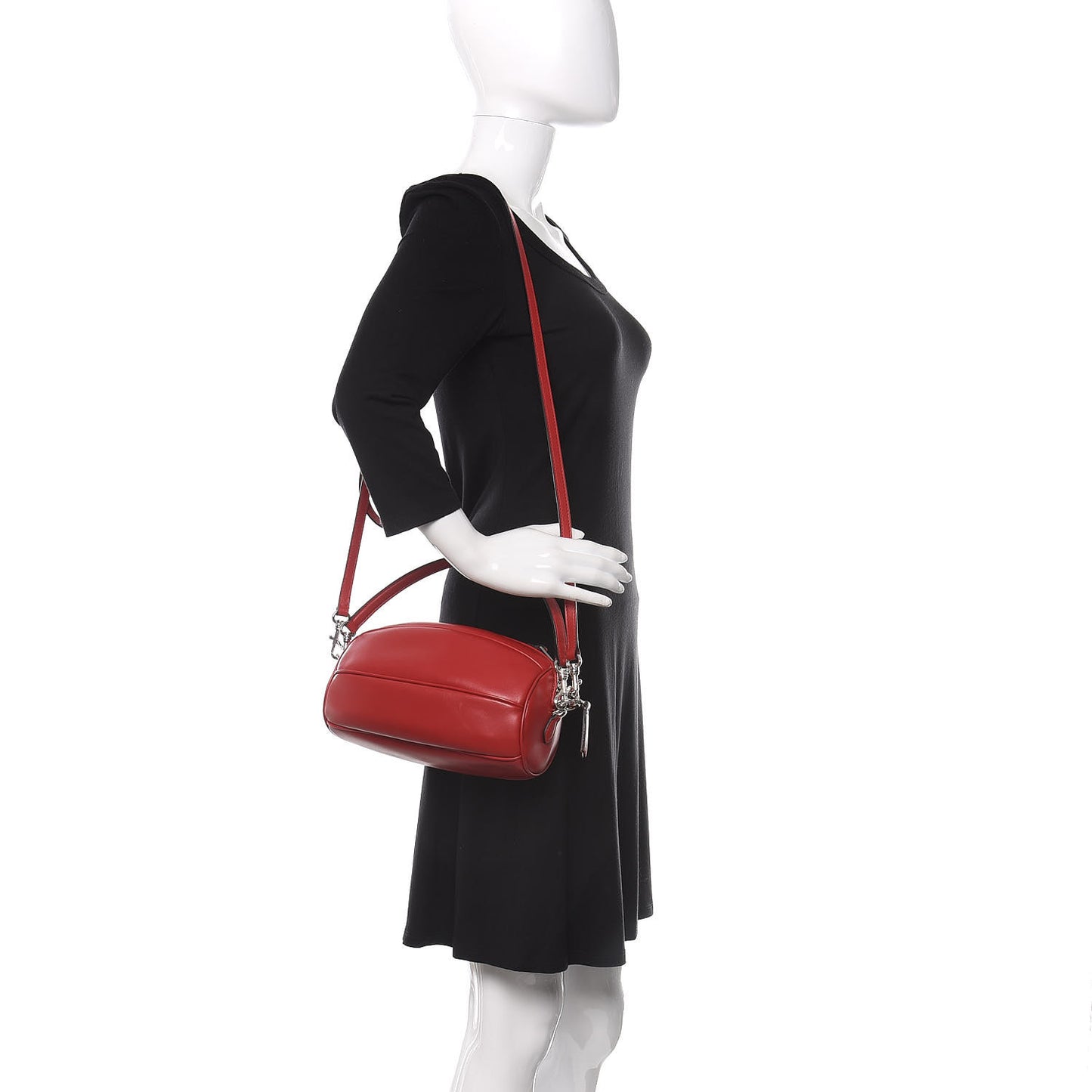 Soft Calfskin Bandoleer Bag Fuoco