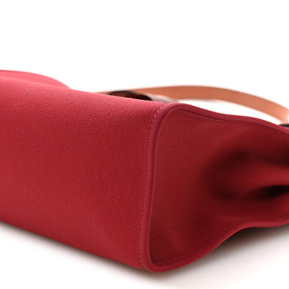 Hermes Vache Hunter Toile Herbag Zip 31 PM Rouge H 11 of 12