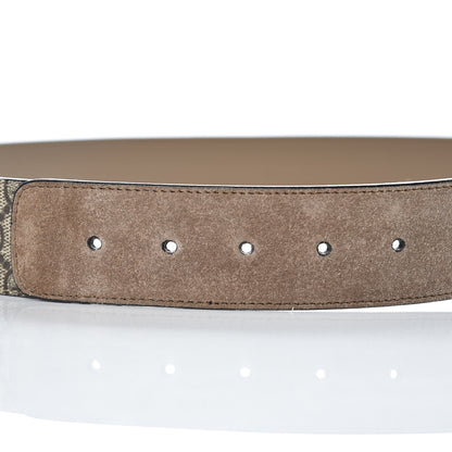 Gucci GG Supreme Monogram Suede Dionysus 40mm Belt 85 34 Beige Taupe 6 of 7