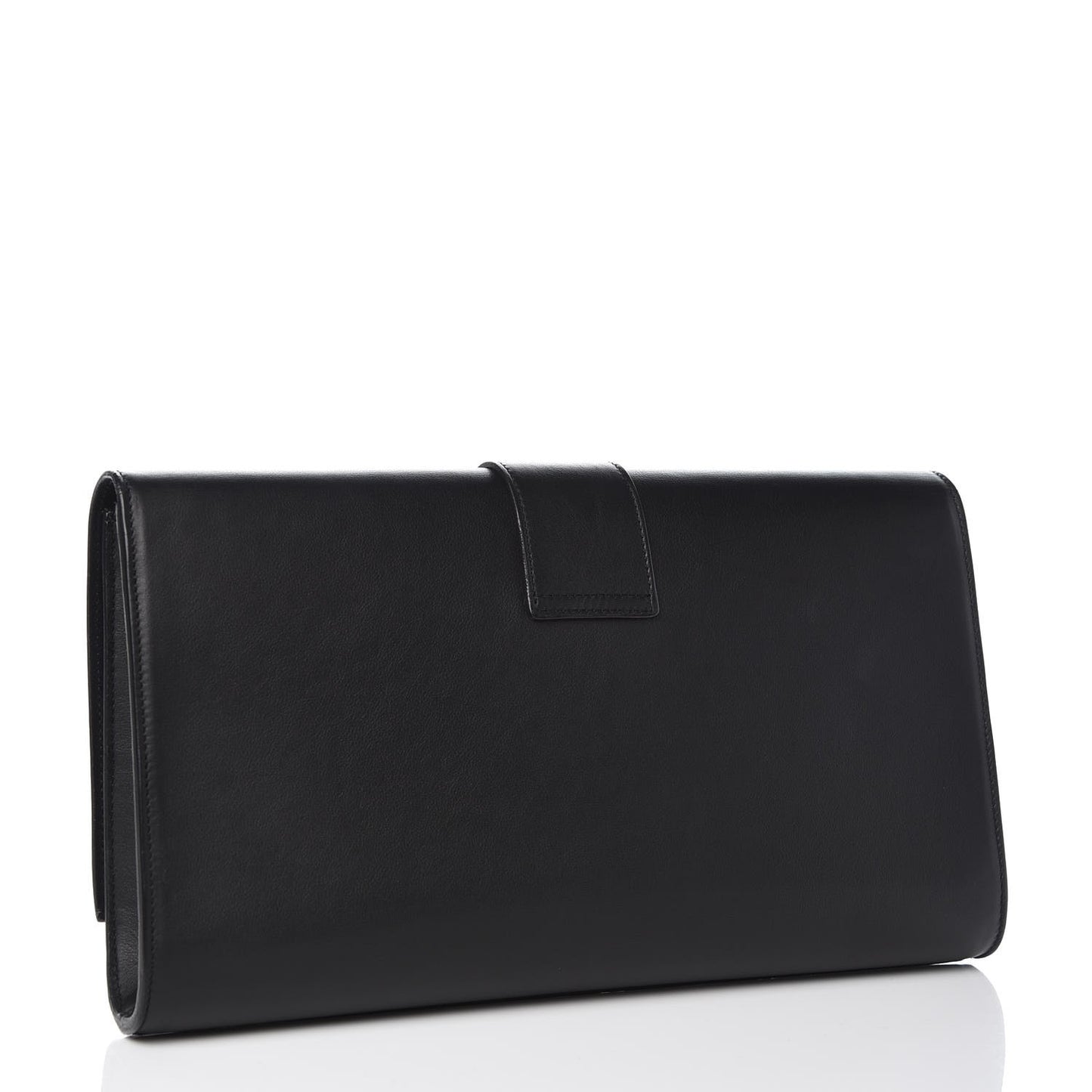 Calfskin Classic Y Ligne Clutch Black
