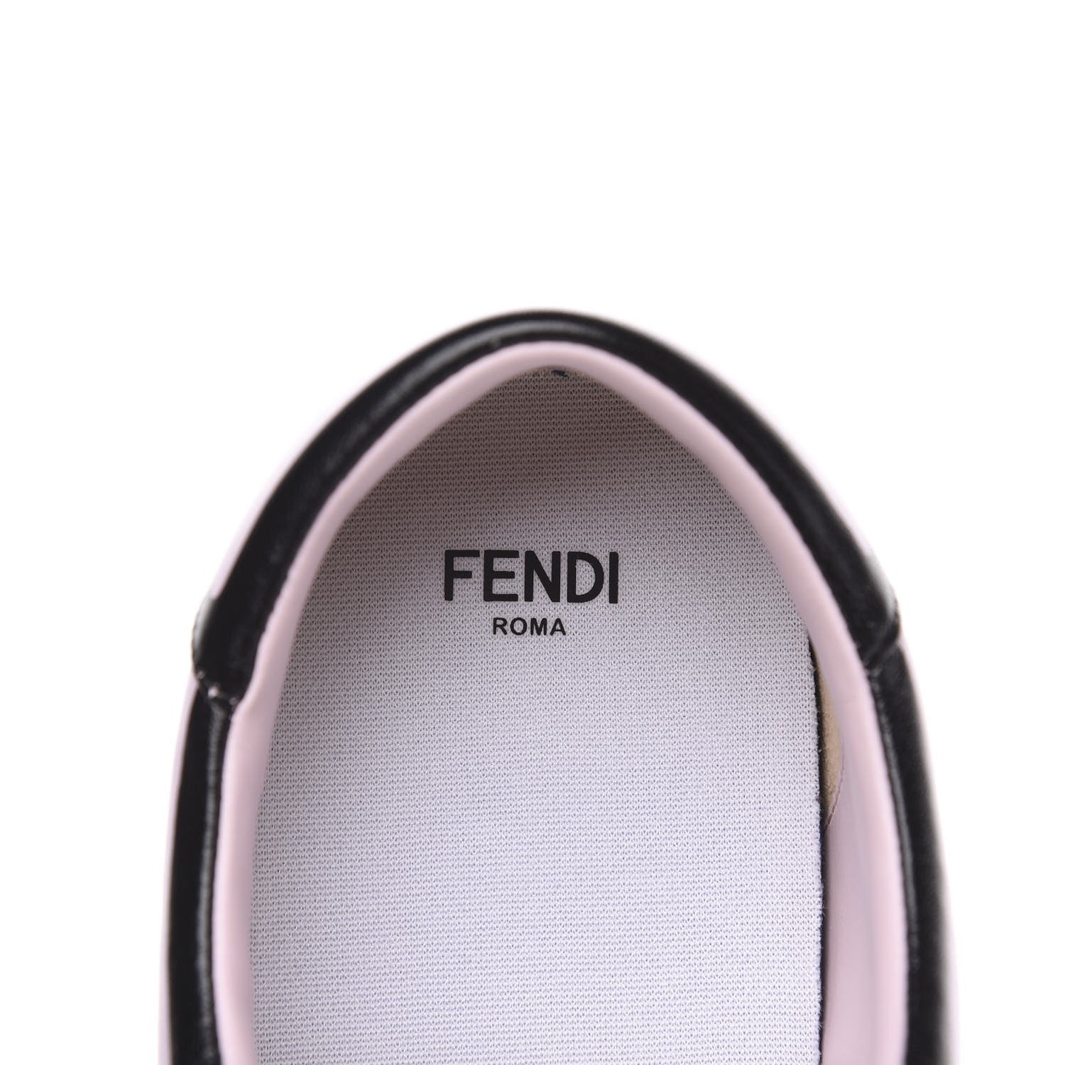 Fendi X JOSHUA VIDES Nappa Rockoclick Slip On Sneakers 39.5 Pink Xiloph White Black 7 of 9